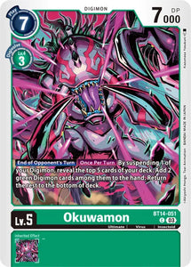 Okuwamon BT14-051 C Blast Ace Digimon TCG - guardiangamingtcgs