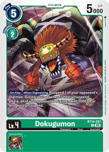 Dokugumon BT14-047 C Blast Ace Digimon TCG - guardiangamingtcgs