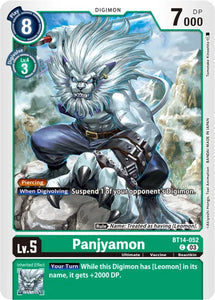 Panjyamon BT14-052 C Blast Ace Digimon TCG - guardiangamingtcgs