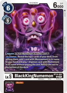 BlackKingNumemon BT14-063 U Blast Ace Digimon TCG - guardiangamingtcgs