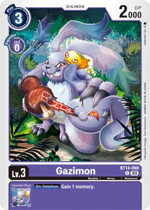 Gazimon BT14-069 C Blast Ace Digimon TCG - guardiangamingtcgs