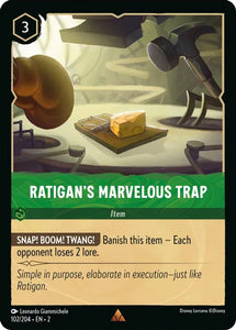 Ratigan's Marvelous Trap 102/204 Rare Rise of the Floodborn Disney Lorcana TCG - guardiangamingtcgs