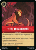 Teeth and Ambitions 130/204 Rare Rise of the Floodborn Disney Lorcana TCG - guardiangamingtcgs