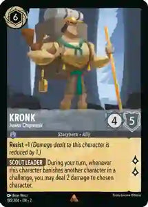 Kronk - Junior Chipmunk 185/204 Rare Rise of the Floodborn Disney Lorcana TCG - guardiangamingtcgs