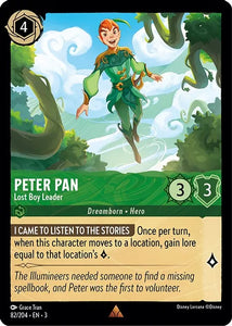 Peter Pan - Lost Boy Leader 82/204 Rare Into the Inklands Disney Lorcana TCG - guardiangamingtcgs