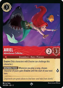 Ariel - Adventurous Collector Super Rare 103/204 Into the Inklands Disney Lorcana TCG - guardiangamingtcgs