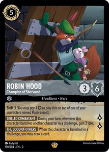 Robin Hood - Champion of Sherwood 190/204 Legendary Into the Inklands Disney Lorcana TCG - guardiangamingtcgs