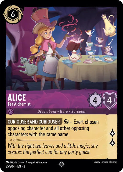 Alice - Tea Alchemist 35/204 Super Rare Into the Inklands Disney Lorcana TCG - guardiangamingtcgs