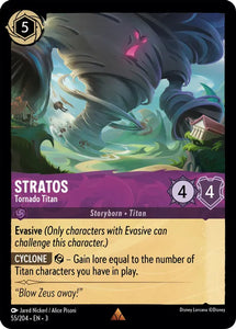 Stratos - Tornado Titan 55/204 Rare Into the Inklands Disney Lorcana TCG - guardiangamingtcgs