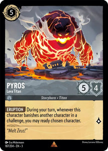 Pyros - Lava Titan 187/204 Rare Into the Inklands Disney Lorcana TCG - guardiangamingtcgs