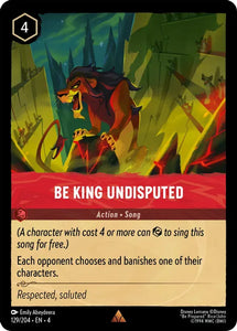 Be King Undisputed 129/204 Rare Ursula's Return Disney Lorcana TCG - guardiangamingtcgs