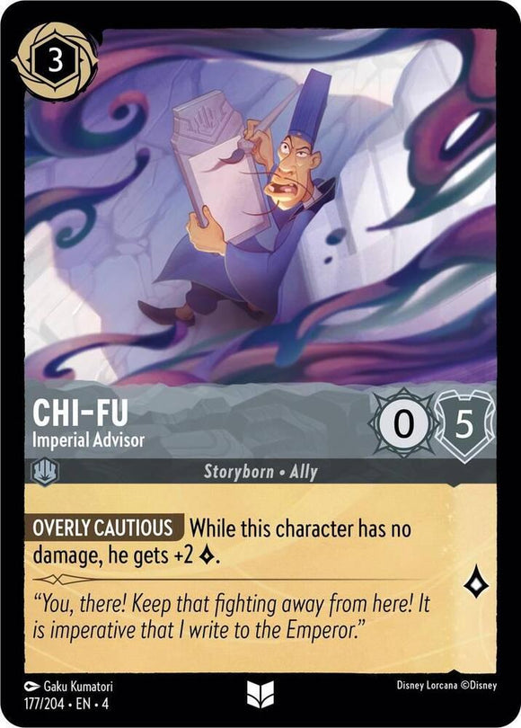 Chi-Fu - Imperial Advisor 177/204 Uncommon Ursula's Return Disney Lorcana TCG - guardiangamingtcgs