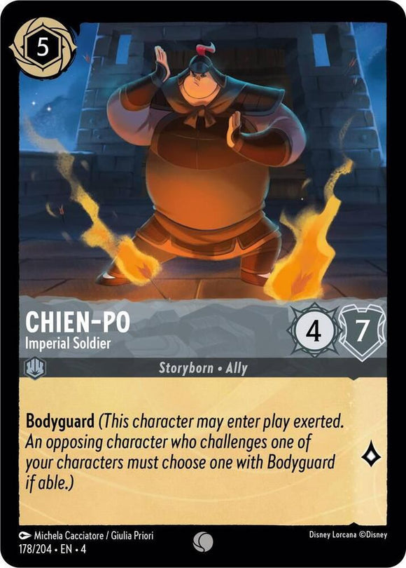 Chien-Po - Imperial Soldier 178/204 Common Ursula's Return Disney Lorcana TCG - guardiangamingtcgs