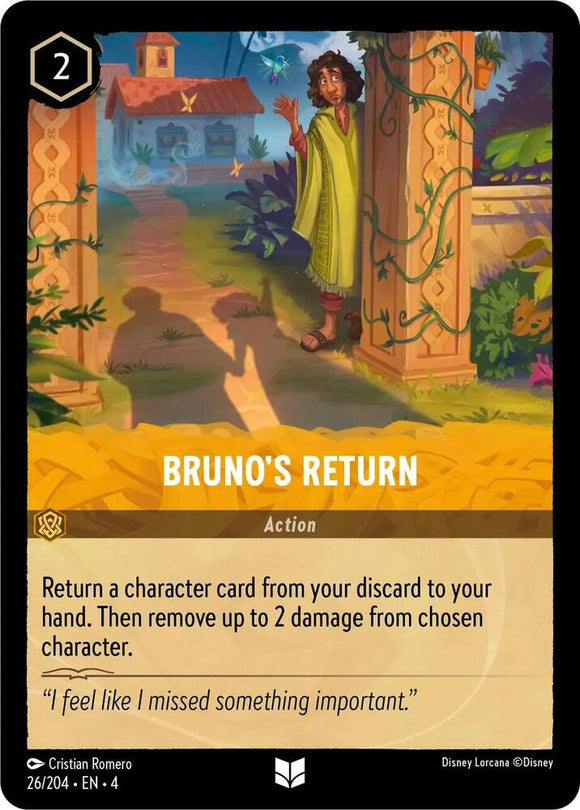 Bruno's Return 26/204 Uncommon Ursula's Return Disney Lorcana TCG - guardiangamingtcgs