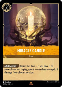 Miracle Candle 31/204 Rare Ursula's Return Disney Lorcana TCG - guardiangamingtcgs