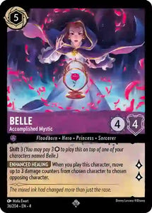 Belle - Accomplished Mystic 36/204 Super Rare Ursula's Return Disney Lorcana TCG - guardiangamingtcgs
