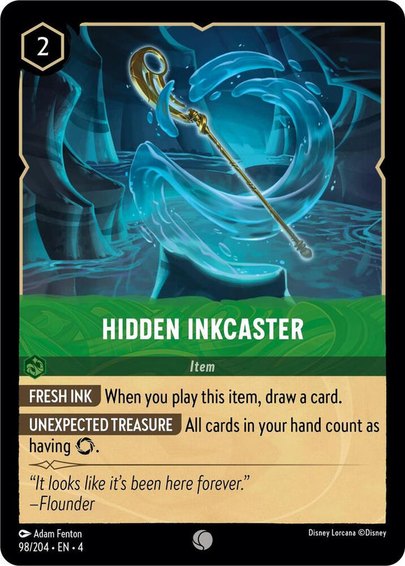 Hidden Inkcaster 98/204 Common Ursula's Return Disney Lorcana TCG - guardiangamingtcgs