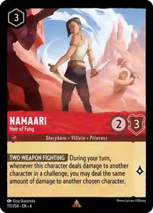 Namaari - Heir of Fang 117/204 Rare Ursula's Return Disney Lorcana TCG - guardiangamingtcgs