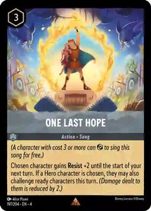 One Last Hope 197/204 Rare Ursula's Return Disney Lorcana TCG - guardiangamingtcgs