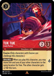 Tuk Tuk - Lively Partner 127/204 Rare Ursula's Return Disney Lorcana TCG - guardiangamingtcgs