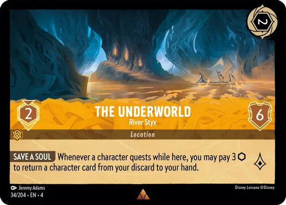 The Underworld - River Styx 34/204 Rare Ursula's Return Disney Lorcana TCG - guardiangamingtcgs