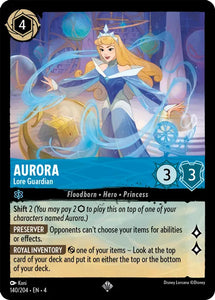 Aurora - Lore Guardian 140/204 Super Rare Ursula's Return Disney Lorcana TCG - guardiangamingtcgs