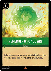 Remember Who You Are 97/204 Rare Shimmering Skies Disney Lorcana - guardiangamingtcgs