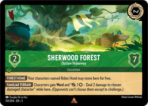 Sherwood Forest - Outlaw Hideaway 101/204 Rare Shimmering Skies Disney Lorcana - guardiangamingtcgs