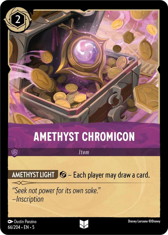 Amethyst Chromicon 66/204 Uncommon Shimmering Skies Disney Lorcana - guardiangamingtcgs