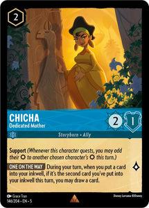 Chicha - Dedicated Mother 146/204 Rare Shimmering Skies Disney Lorcana - guardiangamingtcgs