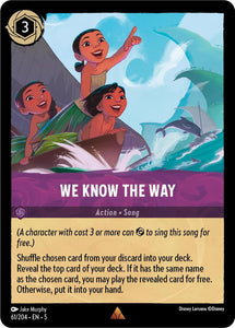 We Know the Way 61/204 Rare Shimmering Skies Disney Lorcana - guardiangamingtcgs