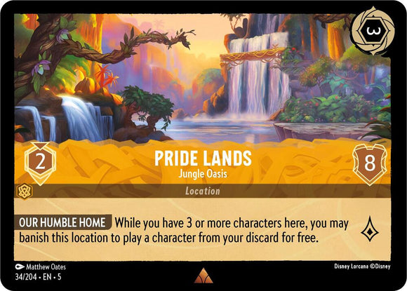 Pride Lands - Jungle Oasis 34/204 Rare Shimmering Skies Disney Lorcana - guardiangamingtcgs