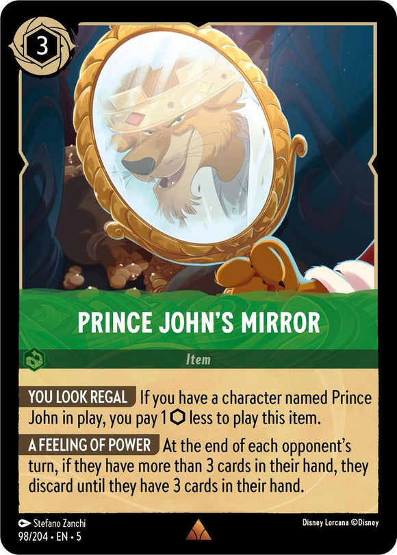 Prince John's Mirror 98/204 Rare Shimmering Skies Disney Lorcana - guardiangamingtcgs