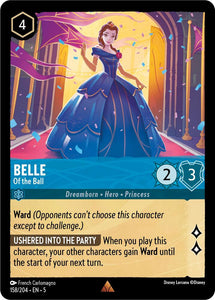 Belle - Of the Ball 158/204 Rare Shimmering Skies Disney Lorcana - guardiangamingtcgs