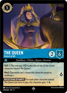 The Queen - Fairest of All 144/204 Super Rare Shimmering Skies Disney Lorcana - guardiangamingtcgs