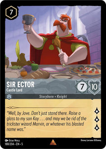 Sir Ector - Castle Lord 188/204 Rare Shimmering Skies Disney Lorcana - guardiangamingtcgs