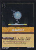 Cold Foil Dragon Gem 33/204 Rare Rise of the Floodborn Disney Lorcana TCG - guardiangamingtcgs