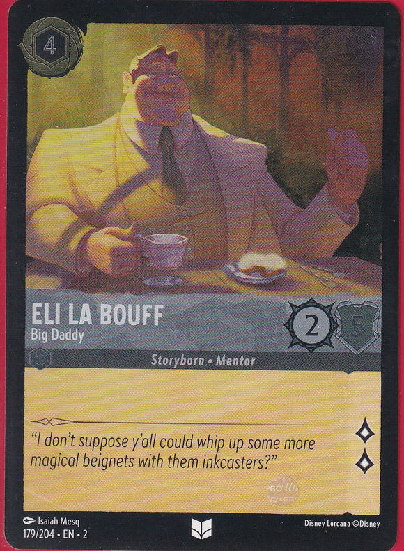 Cold Foil Eli La Bouff - Big Daddy 179/204 Uncommon Rise of the Floodborn Disney Lorcana TCG - guardiangamingtcgs