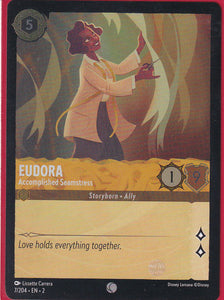 Cold Foil Eudora - Accomplished Seamstress 7/204 Common Rise of the Floodborn Disney Lorcana TCG - guardiangamingtcgs