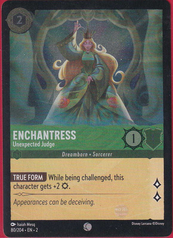 Cold Foil Enchantress - Unexpected Judge 80/204 Common Rise of the Floodborn Disney Lorcana TCG - guardiangamingtcgs