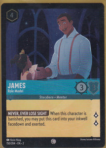 Cold Foil James - Role Model 150/204 Common Rise of the Floodborn Disney Lorcana TCG - guardiangamingtcgs