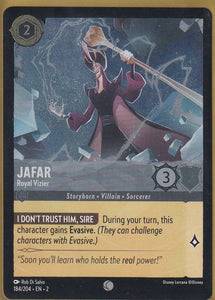 Cold Foil Jafar - Royal Vizier 184/204 Common Rise of the Floodborn Disney Lorcana TCG - guardiangamingtcgs