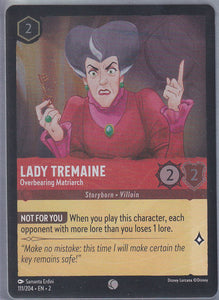 Cold Foil Lady Tremaine - Overbearing Matriarch 111/204 Common Rise of the Floodborn Disney Lorcana TCG - guardiangamingtcgs