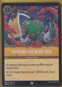 Cold Foil Painting the Roses Red 30/204 Common Rise of the Floodborn Disney Lorcana TCG - guardiangamingtcgs