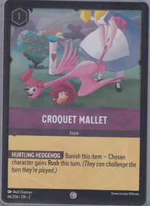 Cold Foil Croquet Mallet 66/204 Common Rise of the Floodborn Disney Lorcana TCG - guardiangamingtcgs