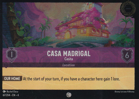 Cold Foil Casa Madrigal - Casita 67/204 Common Ursula's Return Disney Lorcana TCG - guardiangamingtcgs