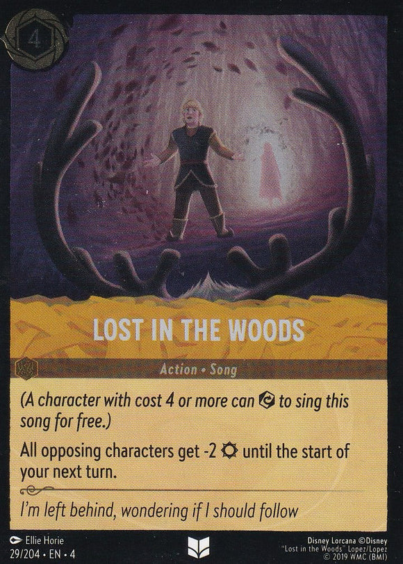 Cold Foil Lost in the Woods 29/204 Uncommon Ursula's Return Disney Lorcana TCG - guardiangamingtcgs