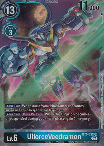 Foil UlforceVeedramon (Resurgence Booster Reprint) BT2-032 SR Resurgence Booster Digimon TCG - guardiangamingtcgs