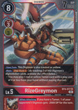 Foil RizeGreymon - BT4-017 (Resurgence Booster Reprint) SR Resurgence Booster Digimon TCG - guardiangamingtcgs