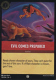 Cold Foil Evil Comes Prepared 128/204 Common Shimmering Skies Disney Lorcana - guardiangamingtcgs